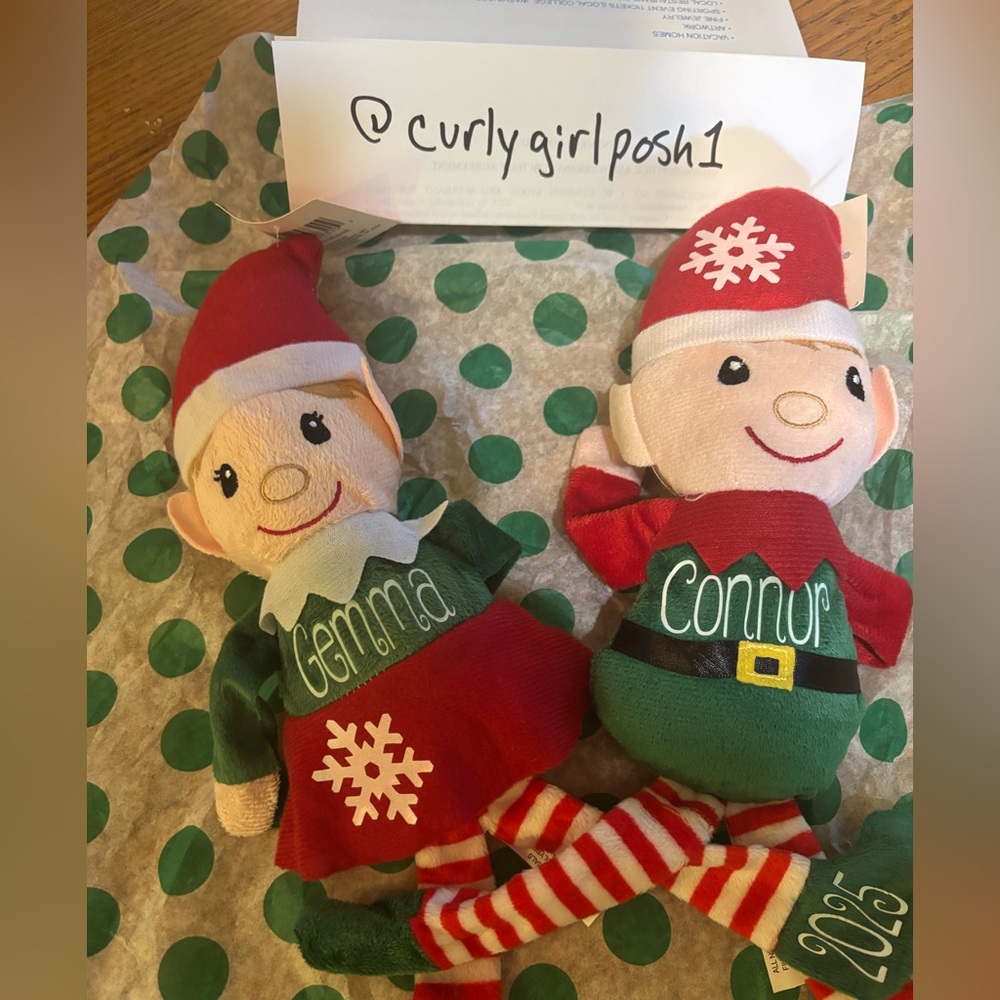 Personalized Festive Elf Plush Toys